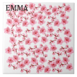 pink Cherry blosson Tile