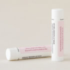 Pink Cherry Lip Balm 12 Pack Personalized Favours