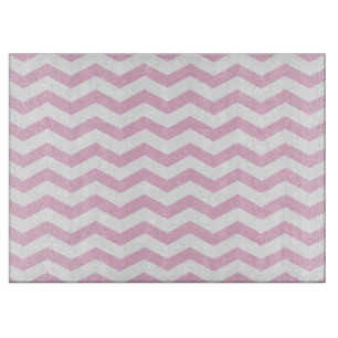 Pink Chevron Cutting Board
