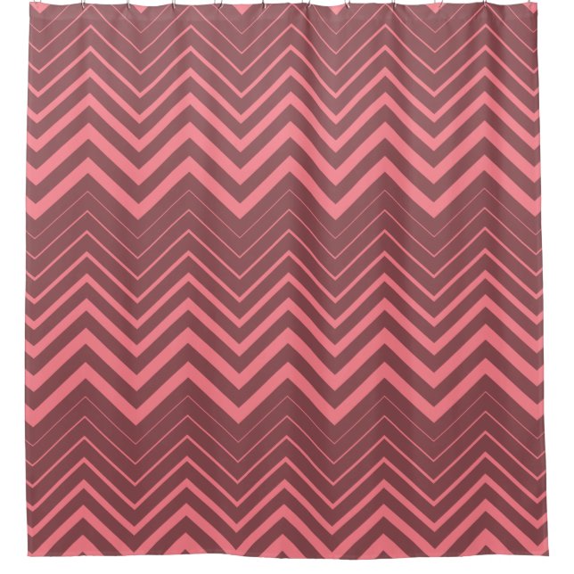 Pink Chevron Over Brown Background (Front)