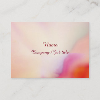 Pink Chic Cute Dressy Multicolor Artwork Business Card