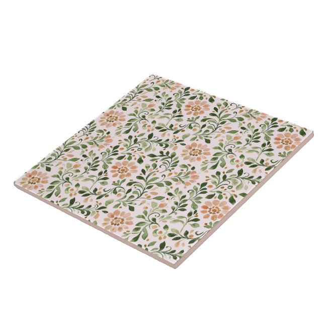 Pink Chic Floral Tile (Side)