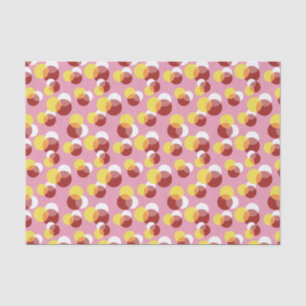 Pink Chic Geometric Polka Dots Pattern Tissue Paper