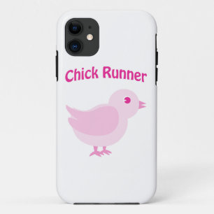 Pink Chick Runner iPhone 11 Case