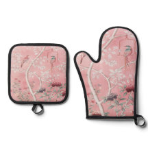 Pink Chinoiserie Bird Floral Elegant