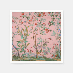 Pink Chinoiserie Decoupage Napkin