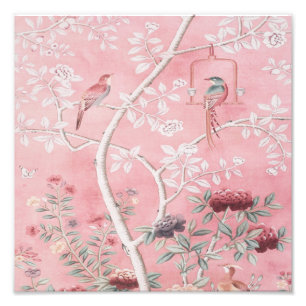 Pink Chinoiserie  Photo Print