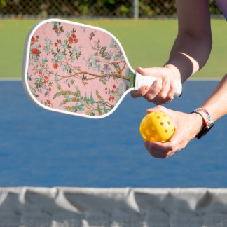 Pink Chinoiserie Pickleball Paddle