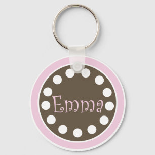 Pink Chocolate Keychain "Emma"