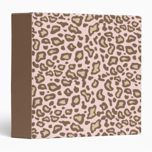 Pink Chocolate Leopard Binder