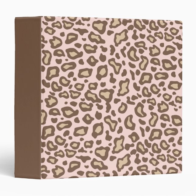 Pink Chocolate Leopard Binder (Front/Spine)