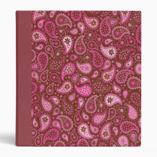 Pink & Chocolate Paisley Binder/Album Binder