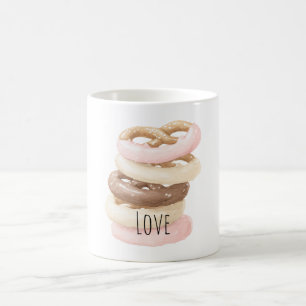 Pink Chocolate Vanilla Pretzel Cookies Coffee Mug
