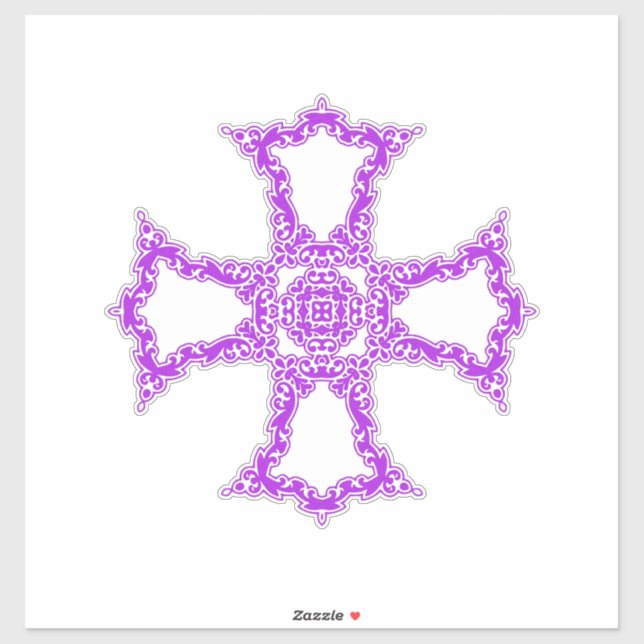 Pink Christian Cross (Sheet)