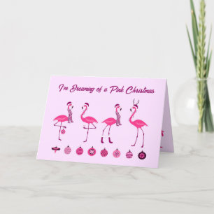 Pink Christmas Card
