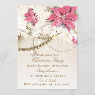 Pink Christmas Garland | Holiday Party Invitation