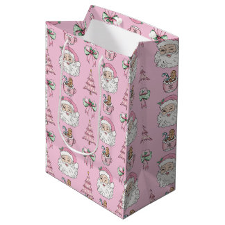 Pink Christmas Gift Bag