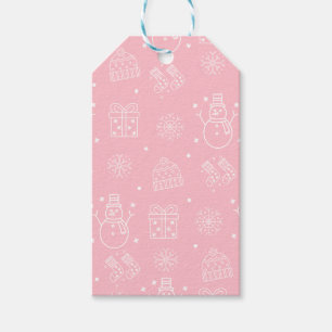 Pink Christmas Gift Tags