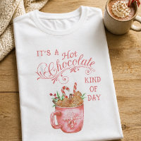 Pink Christmas Hot Chocolate Mug White T-Shirt
