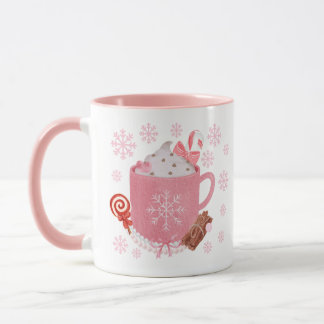 Pink Christmas Mug