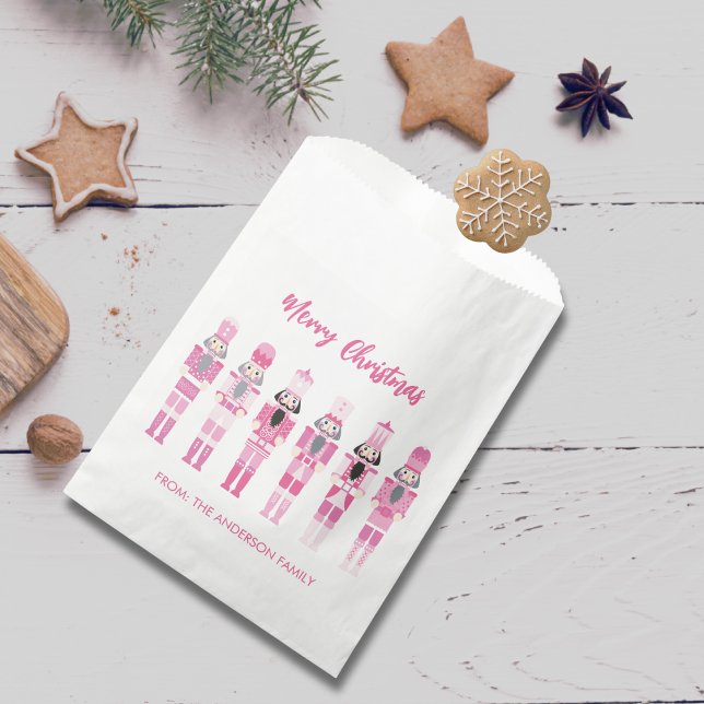 PINK CHRISTMAS NUTCRACKER FAVOUR BAG (Creator Uploaded)