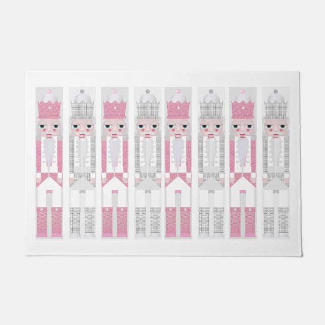 Pink Christmas Nutcracker Mat  (Front)