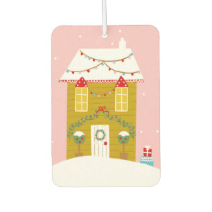 Pink Christmas Party Kids Birthday Holiday Air Freshener
