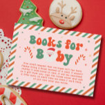 Pink Christmas Santa Baby Baby Shower Book Request Enclosure Card<br><div class="desc">Add a festive touch to your 'Santa Baby' baby shower theme with our Personalized Pink Santa Baby Christmas Shower Books for Baby Enclosure Card. Perfect for spreading holiday cheer, this card fits beautifully into your Christmas themed baby shower ideas. Celebrate your little one's arrival with charming Christmas baby shower details...</div>