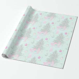 Pink Christmas Wrapping Paper