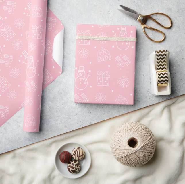 Pink Christmas Wrapping Paper (Crafts)