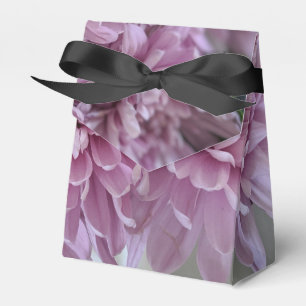 pink chrysanthemum floral photo favor box