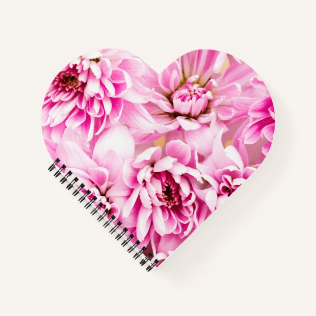 Pink Chrysanthemum Flower  Notebook (Front)
