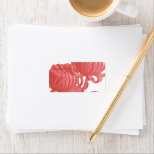 Pink Chrysanthemum Label