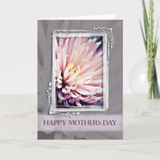 Pink Chrysanthemum Mothers Day Card