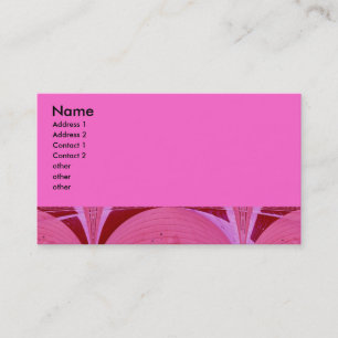 pink circles business card