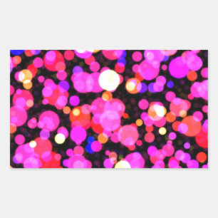 Pink Circles Dot Pattern Sticker