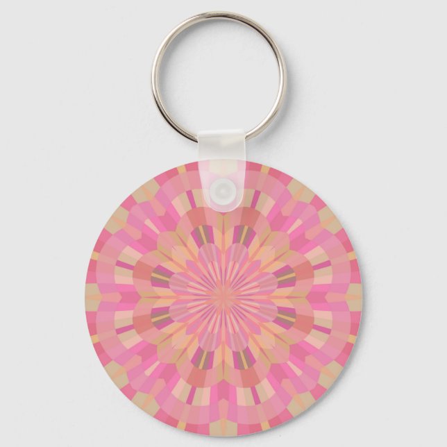 Pink Circles Keychain (Front)