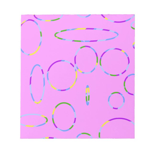 Pink Circles Notepad (Front)