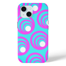 Pink Circles White Inner Circle 