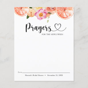 Pink Citrus Flowers Prayers for the Newlyweds