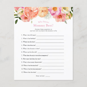 Pink Citrus Flowers Who Knows Mommy Best