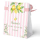Pink Citrus Lemon Baby Shower Thank you Favour Box