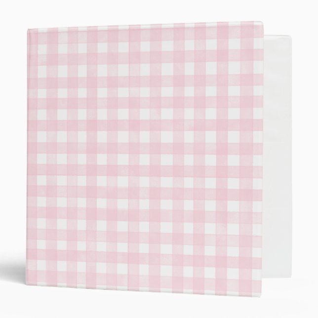 Pink Classic Gingham Binder (Front/Inside)
