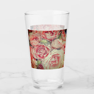 Pink Classic Rose  Glass
