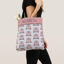 Pink Classic Vintage Buggy Bug Car Personalized