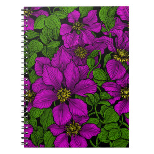 Pink Clematis vine Notebook