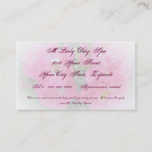 Pink Climbing Rose Business Card