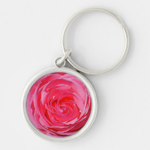 Pink Climbing Rose Keychain