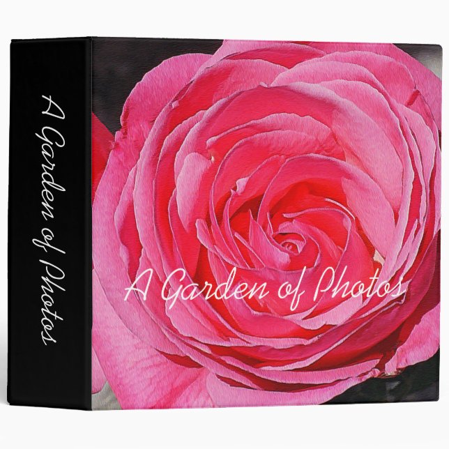 Pink Climbing Roses Binder (Front/Spine)
