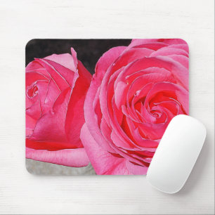 Pink Climbing Roses Mouse Pad